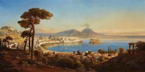 ZICK Gustav 1809-1886,Bucht von Neapel,1854,Lempertz DE 2019-03-20