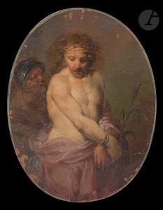 ZICK Januarius Johann Rasso 1730-1797,Christ aux outrages,Ader FR 2023-04-25