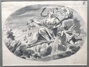 ZICK Johann 1702-1762,Figure allégorique plafonante,Artprecium FR 2021-03-04