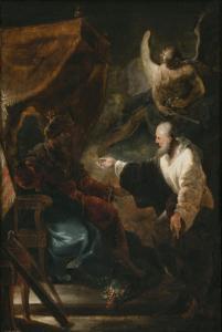 ZICK Johann 1702-1762,King David in front of Nathan,Neumeister DE 2022-09-28