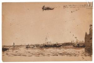 ZIEM Felix 1821-1911,Vue animée des gondoles à Venise,Millon & Associés FR 2024-03-21