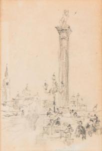 ZIEM Felix 1821-1911,Vue d'une place à Venise,1892,Binoche et Giquello FR 2018-06-06