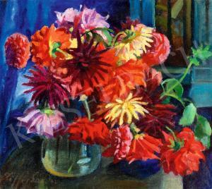 ZIFFER Sandor 1880-1962,Flower Still Life in the Studio in Nagybánya,1940,Kieselbach HU 2023-05-22