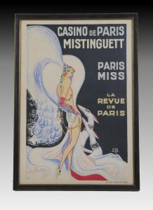ZIG Louis Gaudin 1882-1936,CASINO DE PARIS MISTINGUETTE,Burchard US 2022-01-22