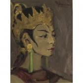 ZIJLMANS Letty 1902-1989,PORTRAIT OF A JAVANESE PRINCESS,Sotheby's GB 2006-10-22