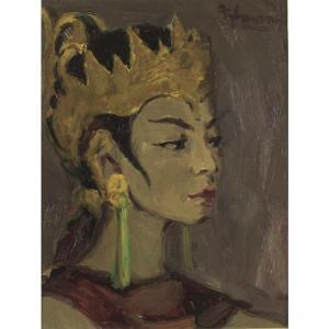 ZIJLMANS Letty 1902-1989,PORTRAIT OF A JAVANESE PRINCESS,Sotheby's GB 2006-10-22