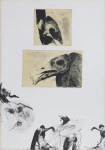 ZIMILES Murray 1941,Vulture from 10/10 Printmakers Portfolio,1968,Ro Gallery US 2023-09-14