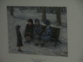 ZIMMERMAN Theodore 1937,Snow in Central Park, New York, U.S.A,Bamfords Auctioneers and Valuers 2005-09-13