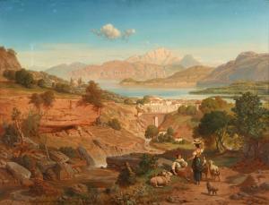 ZIMMERMANN Albert August 1808-1888,Blick auf Bellagio am Comer See,Lempertz DE 2023-11-18