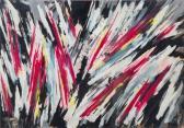 ZIMMERMANN Helmut 1924-2015,Explosive (Abstract in Red, Black, White and Neon,1954,Shapiro Auctions 2020-11-07