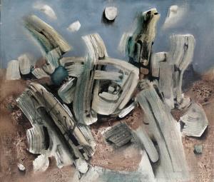 ZIMMERMANN Jacques 1929,Paysage de Pierres Mortes,1959,Ro Gallery US 2023-10-31