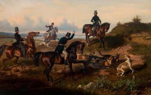 ZIMMERMANN Theodor Franz 1808-1880,The hunt,Bonhams GB 2018-05-22