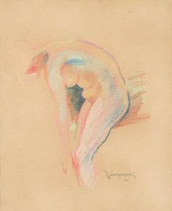 ZIMPEL Julius 1896-1925,DONNA CHINATA,1921,Wannenes Art Auctions IT 2013-06-12