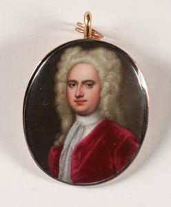 ZINCKE Christian Friedrich 1685-1767,Portrait of Favel Peak, wearing ,Bellmans Fine Art Auctioneers 2023-10-10