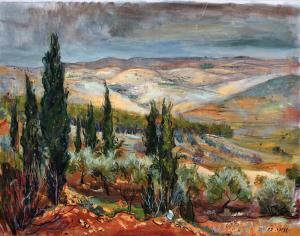 ZINGER Kurt 1905-1989,Landscape,1953,Tiroche IL 2017-06-24