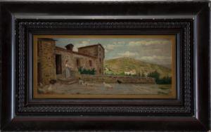 ZINGONI Aurelio 1853-1922,Aia nei pressi Castelletti Poggio,Casa d'Aste Santa Giulia IT 2022-01-08