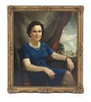 ZINKEISEN Anna 1898-1991,A portrait of a Miss Elisabeth Risdale, seated in ,Sworders GB 2024-01-30