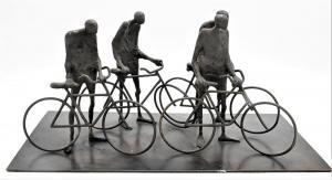 ZITMAN Cornelius 1926-2016,group of four figures with bicycles,Nadeau US 2023-01-01