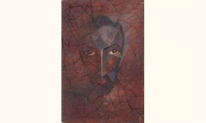 ZIUZIN Eduard 1900,Self-Portrait in Purple,MacDougall's GB 2005-11-28