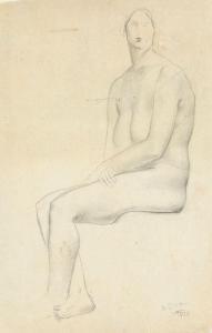 ZIVERI Alberto 1908-1990,Nudo di donna,1926,Casa d'Aste Arcadia IT 2024-01-23