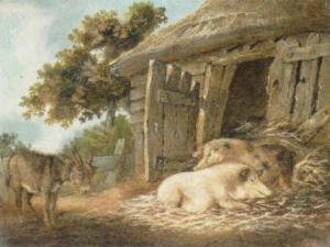 ZOBEL Benjamin 1762-1830,Donkey and Pigs,Sotheby's GB 2003-05-20