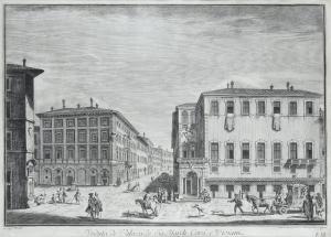ZOCCHI Giuseppe 1711-1767,Veduta dei palazzi dei Sig. March. Corsi e V,Galleria Pananti Casa d'Aste 2023-11-06