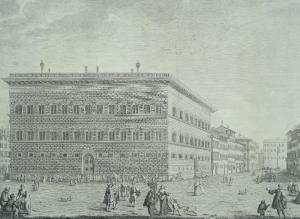 ZOCCHI Giuseppe 1711-1767,Veduta del Palazzo del Sig Principe Strozzi,Burstow and Hewett 2018-01-25