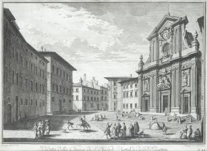 ZOCCHI Giuseppe 1711-1767,Veduta della Chiesa di S. Michele Bertelde D,Galleria Pananti Casa d'Aste 2023-11-06