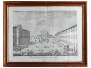 ZOCCHI Giuseppe,Veduta della Chiesa e Piazza d'Ognissanti,18th century,Maison Bibelot 2023-10-31