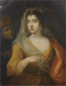 ZOFFANY Johann 1733-1810,PORTRAIT DE JEUNE FEMME À LA PERLE AVEC SON PAGE,Sotheby's GB 2016-09-20