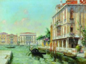 ZOFFOLI Angelo 1860-1910,A Venetian Backwater with Figures in a Gondola,John Nicholson GB 2016-09-07