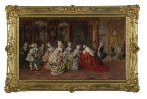 ZOFFOLI Angelo 1860-1910,An Audience with the Cardinal,New Orleans Auction US 2017-12-09