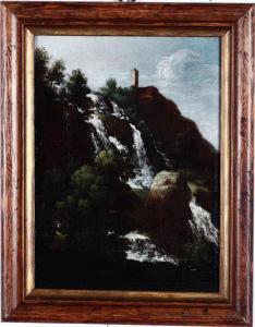ZOLA Giuseppe 1672-1743,Paesaggi con cascata,Cambi IT 2022-02-24