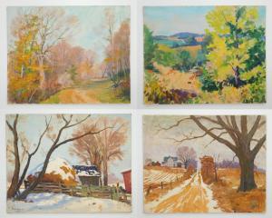 ZOLLARS Charles P 1896-1986,Landscapes and Portraits (24 works),1970,Rachel Davis US 2023-06-02