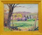 ZOLLARS Charles P 1896-1986,Spring Landscape with Farm,Skinner US 2012-04-11