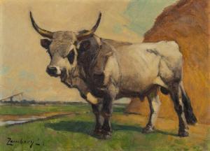 ZOMBORY Lajos 1867-1933,Bull,Pinter HU 2022-10-19