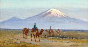 ZOMMER Richard Karlovich 1866-1939,Camel trekking before Mount Ararat,Bonhams GB 2024-03-20