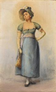 ZONARO Fausto 1854-1929,Signora al ballo,1888,Casa d'Aste Martini IT 2023-12-14