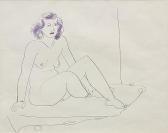 ZORACH Marguerite Thompson 1887-1968,Nude Seated,Clars Auction Gallery US 2014-06-15