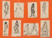 ZORACH William 1887-1966,Eight Figural Sketches,Skinner US 2016-09-23