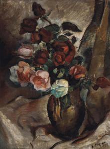 ZORIAN Achille 1970,Roses in a jug,Christie's GB 2013-10-29