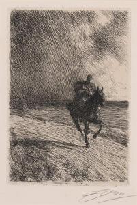 ZORN Anders Leonard 1860-1920,THE STORM,1891,William Doyle US 2017-11-01