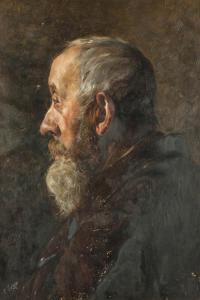 ZORN Salomon 1877,Portrait of an Older Man in Profile,Palais Dorotheum AT 2013-11-23