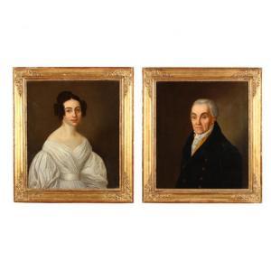 ZOTTMAYR ANTON 1800-1850,A Pair of Portraits,1830,Leland Little US 2018-06-15