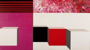 ZOUNI Opy 1941-2008,Quatre cubes dans un espace rouge,1994,Cornette de Saint Cyr FR 2024-04-24