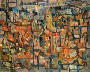 ZSÖGÖDI NAGY Imre 1893-1976,Sicilian village,Zeeuws NL 2020-11-17