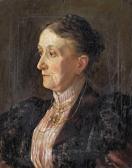 ZSOLNAY Júlia 1856-1950,Portrait of Mrs. Vilmosné Zsolnay,1894,Nagyhazi galeria HU 2016-05-31