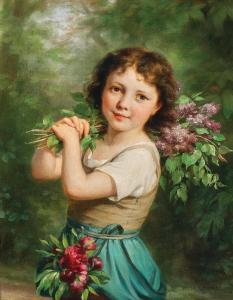 ZUBER BÜHLER Fritz 1822-1896,A Flower Girl,Palais Dorotheum AT 2023-12-12