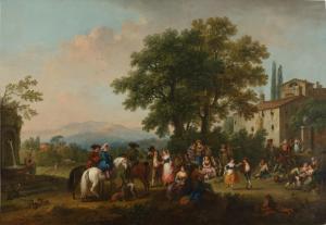 ZUCCARELLI Francesco 1702-1788,Country Dance in an Italianate Landscape,1753,Sotheby's GB 2024-02-01