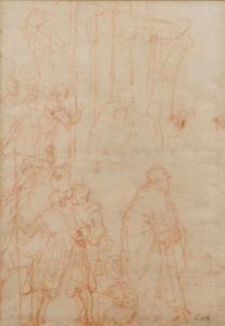 ZUCCARO Federico 1540-1609,Etude de personnages pour une procession,Millon & Associés FR 2016-04-01
